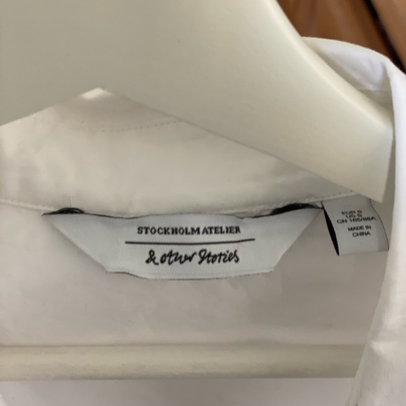 NWOT & Other Stories White Button-Up Shirt - Picture 4 of 6